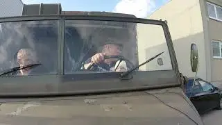 Driving with youngest driver with Unimog 404
