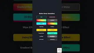 Stunning Button Hover Animations | CSS Effects 
