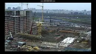 Монтаж башенного крана кб 581. Часть 8. Установка противовесной консоли