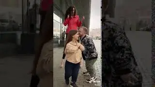 Short Girl Through The Legs Tall Woman