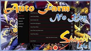 Shindo Life Script Hack • Auto Farm NO KEY Mobile/PC [Roblox 2024]