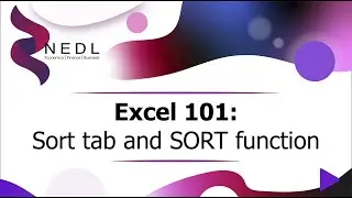 Sorting data in Excel: sort tab and SORT function (Excel 101)