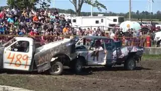 Forest Fair Demolition Derby 2018 | Chevy vs Ford (TRUCKS)
