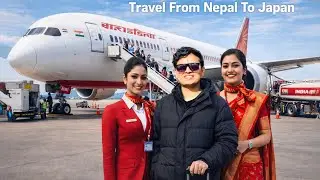 Kathmandu to Japan !! 👉Transit in Indira Gandhi Airport 6 hours, AirIndia को अनुभव !!