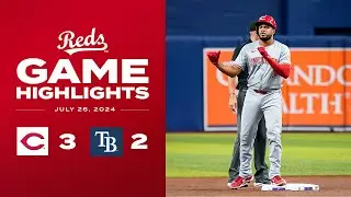 Reds vs. Rays Game Highlights (7/26/24) | MLB Highlights