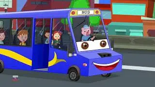 Колеса на автобусе | Wheels the On Bus Rhymes | Schoolies Russia | русский мультфильмы для детей