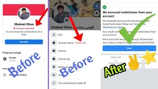 How To Remove Restricted From Facebook Account | Facebook Account Restricted Fixed Problem
