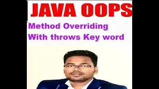 Exception Handling with Method Overriding/Method Overriding with throws keyword/by Amar