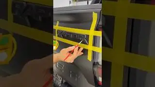 Never Paint Your Emblem! | Red Contour Raptor Letters | Ford Ranger