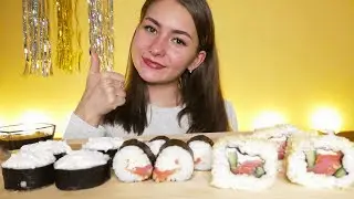 МУКБАНГ ДОМАШНИЕ РОЛЛЫ / СПАСИБО ЗА ПОДДЕРЖКУ