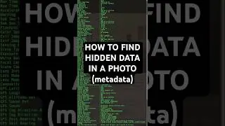 How to view metadata - #5 OSINT Advent Tools & Techniques