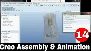 How to create Assembly in creo parametric | how to create Animation in creo | Proe assembly