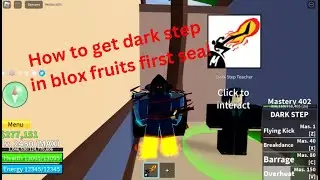 How to get dark step in blox fruits first sea(beginner guide)