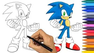 How to Draw Sonic The Hedgehog with Amazing Details?