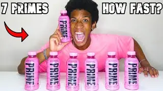 7 Bottles of Pink PRIME Hydration Under 1 Minute? (118oz)