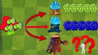 Plants vs Zombies 2 Mod - All Pea Vs Torchwood Vs Big Wave Beach Final Boss Fight!
