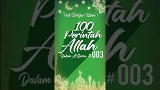 Perintah Ke 3 Allah Ta'ala Kepada Umat Manusia :  Berbuat Baiklah Kepada Orang Lain !
