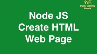 7 Node JS Create HTML Web Page | Online Training Download app from below link