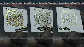 CSGO - NiP Sticker Comparison | Stockholm vs Antwerp vs Paris Major