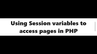 PHP Session Variables - II