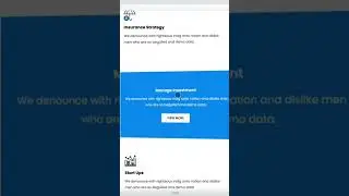 Responsive service page in HTML