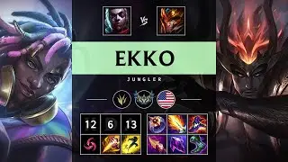 Ekko Jungle vs Jarvan IV: Triple Kill, Godlike - NA Challenger Patch 14.18