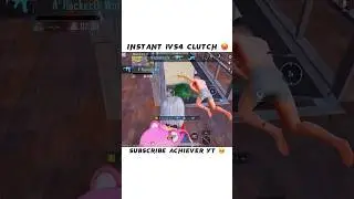 By Mistake Easy 1V4 😂 Easy 1 V 4 in Fast Landing Moye Moye  Fix Lag #shorts #pubgbgmi #clutch