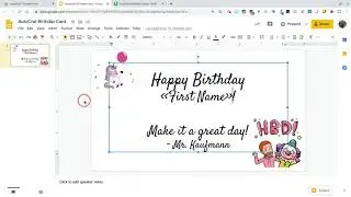 Automatically Send Digital Birthday Cards w/ AutoCrat