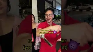 Giving away our LONG angbaos to our  friends