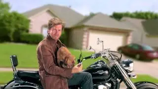 Dont Text And Ride Motorcycles with a Dog - Salmon Bear