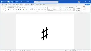 How to Insert the MUSIC SHARP SIGN (♯) in Microsoft Word