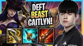 DEFT IS A BEAST WITH CAITLYN! - DK Deft Plays Caitlyn ADC vs Draven! | Bootcamp 2023