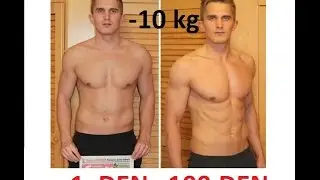 Motivační video - přeměna těla za 100 dní -10 kg (ztráta tuku a větší svalový objem)