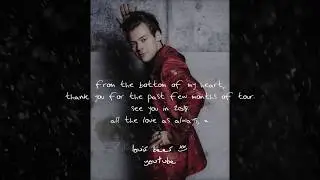 you // harry styles (on tour)