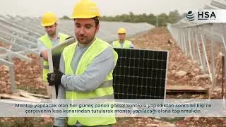 HSA Enerji Mavi Çam Güneş Panelleri Kurulumu