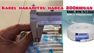 Review kabel 2x1,5mm,Merek Hakamitsu.