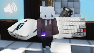 Thocky Keyboard + Mouse ASMR Sounds (Handcam) | Hypixel Bedwars