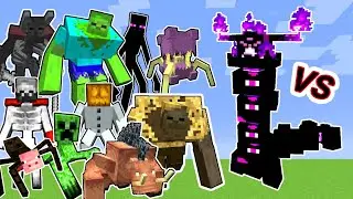 Vengeful Heart Of Ender Vs. Mutant Beasts and More Mutants in Minecraft