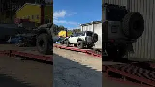 Взвесил Nissan Patrol Y61 после постройки  #offroad #patrol #nissanpatrol  #offroading