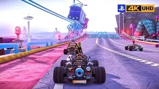 (PS5) Gameplay Controller Cam ❯ Goofy & Micky in Disney Speedstorm ❯ 4K