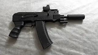 CUSTOM СТРАЙКБОЛЬНЫЙ ПИСТОЛЕТ-ПУЛЕМЁТ - НА БАЗЕ СТРАЙКБОЛЬНОГО ПРИВОДА АК-74