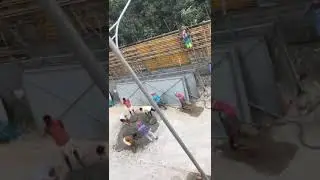 Как в Китае заливают бетон