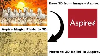 Convert Image and Bitmap to 3D Component in Aspire – Easy CNC Relief l 