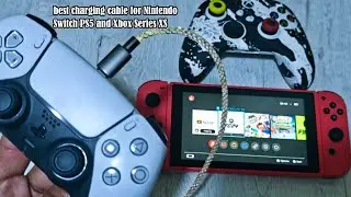 GODT GAME RGB LED Gaming Charging Data Lead For Nintendo Switch PS5 Xbox Series XS