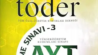 2025 TÜRKİYE GENELİ TÖDER AYT-3 BİYOLOJİ ÇÖZÜMLERİ