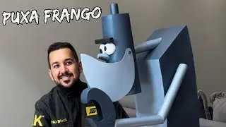 Robô FRANK “Puxa Frango” Feito com metais !