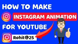How to make Instagram Animation For YouTube | Instagram Animation Green Screen 2021 ||
