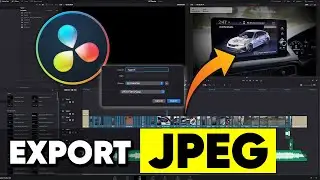 How to export a jpeg from the timeline in Davinci Resolve 18.5  - quick guide