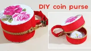 DIY Super Cute Zipper Coin Purse | Step By Step Sewing TUTORIAL 【手作包教学】❤❤
