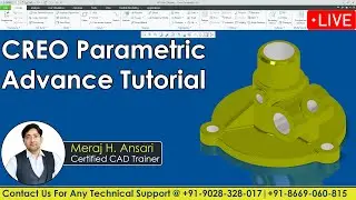 Mastering Creo: Advanced 3D Modeling Techniques | Creo Parametric Part Tutorial | Creo Tutorial.